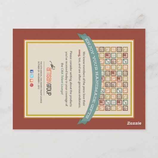 TAG Press Postcard Postkarte (Rückseite)