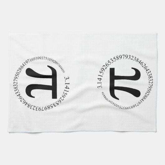 Tag PUs (π) Geschirrtuch (Horizontal)