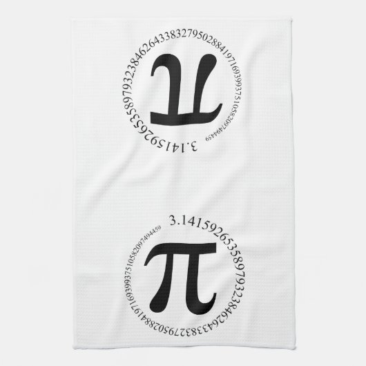 Tag PUs (π) Geschirrtuch (Vertikal)