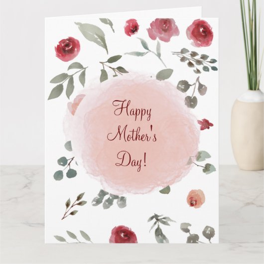 TAG (ROSE) DER MUTTER-KARTE KARTE (Vorderseite)