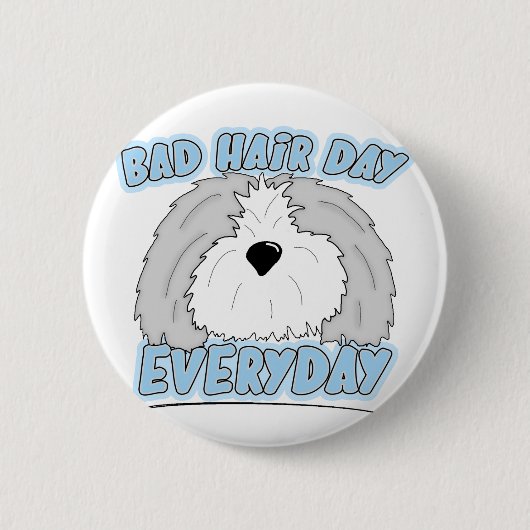 Tag-Schäferhund-Knopf Button (Vorderseite)