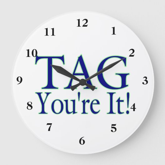 Tag Sie sind es Große Wanduhr (Vorderseite)