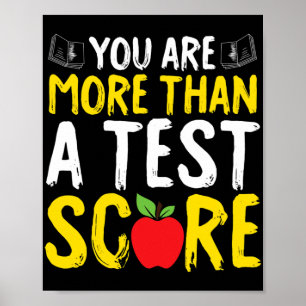 Tag Sie sind mehr als ein Test-Score-Staat Test BO Poster