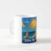 Tag Sonnenschein-Tasse Kaffeetasse (Vorderseite Links)