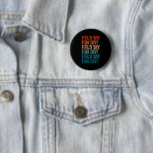 Tag Spaß Retro Feldtag Gelbe Lehrer Button (Beispiel)