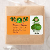 TAG ST. PATRICK - IRISCHES MÄDCHEN UND KLEEBLÄTTER (Insitu)