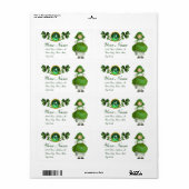 TAG ST. PATRICK - IRISCHES MÄDCHEN UND KLEEBLÄTTER (Vorne)