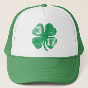 Tag St. Patricks des Kleeblatt-3/17 Truckerkappe