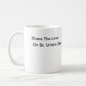 Tag St. Urhos "Anteil die Liebe-" Tasse (Links)