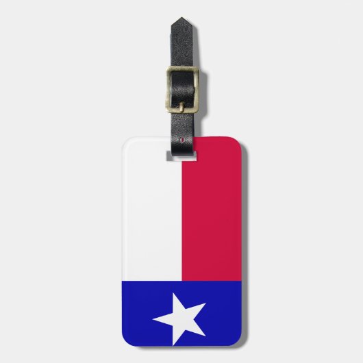 TAG "Texas Flag PERSONALISIERT LUGGAGE" Gepäckanhänger (Vorderseite vertikal)