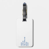 TAG "Texas Flag PERSONALISIERT LUGGAGE" Gepäckanhänger (Rückseite vertikal)