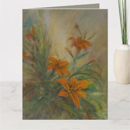 Tag "Tiger" Lilien 8,5 x 11" Karte