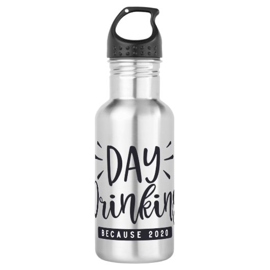 Tag trinken Weil 2020 Edelstahlflasche (Vorderseite)
