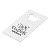 Tag trinken Weil 2020 Geldbeutel Flaschenöffner (Vorderseite Schrägansicht)