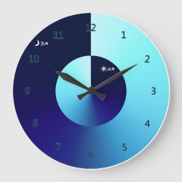 Tag u. Nacht Große Wanduhr