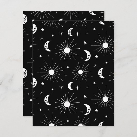 Tag und Nacht 3 Mitteilungskarte (Vorne/Hinten)