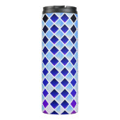 Tag und Nacht (Diamond Checkered) Thermosbecher (Rückseite)