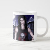 Tag und Nacht Fantasy Art Tasse (Rechts)