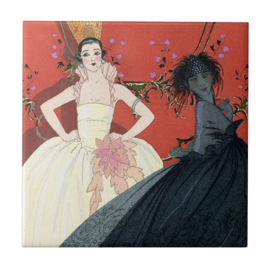 Tag und Nacht im Paris-Kunst-Deko Fliese (Vorderseite)