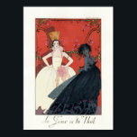 Tag und Nacht Pariser Art Deco Poster<br><div class="desc">Tag und Nacht in Paris Art Deco Poster. Art Deco Illustration von Georges Barbier. Tag und Nacht ist eine niedliche Vintage Abbildung, die auf allegorische Figuren zeigt, die sich für eine Nacht in der Pariser Stadt verkleiden. Der eine ist hell und fröhlich und repräsentiert die Tageszeit, der andere ist dunkel...</div>