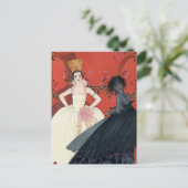 Tag und Nacht Pariser Art Deco Postkarte (Stehend Vorderseite)