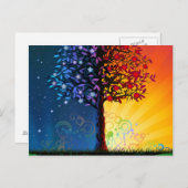 Tag und Nacht Postkarte (Vorne/Hinten)