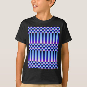 Tag und Nacht (Schachbretter und Streifen) T-Shirt