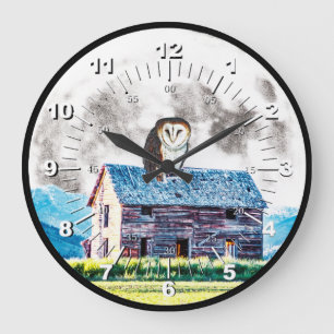 Tag und Nacht sein Große Wanduhr