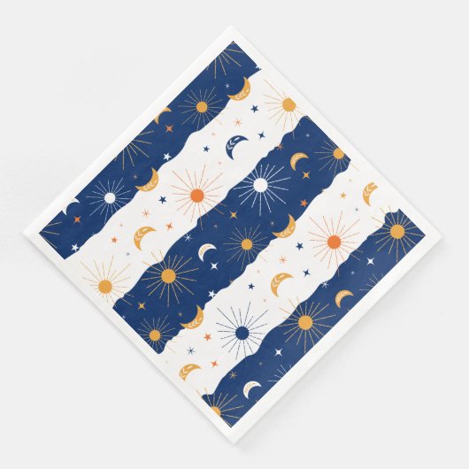 Tag und Nacht Serviette (Ecke)