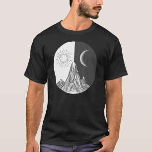 Tag und Nacht Sun Moon World sehen gut grafisch au T-Shirt