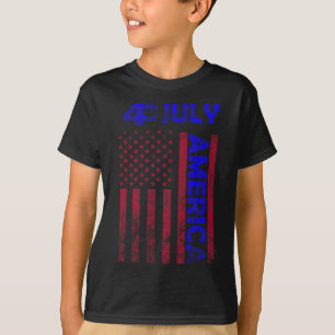 Tag USA Flag 4. Juli Happy Funny Flag T-Shirt