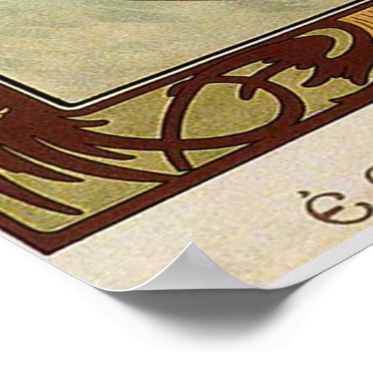 Tag von Alfons Mucha Poster (Ecke)