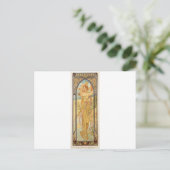 Tag von Alphonse Mucha Postkarte (Stehend Vorderseite)