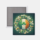 Tag von Saint Patrick/Irland/Irland Magnet (Vorderseite/Rückseite)