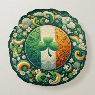 Tag von Saint Patrick/Irland/Irland Rundes Kissen