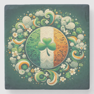 Tag von Saint Patrick/Irland/Irland Steinuntersetzer