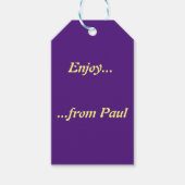 Tag-Vorlage Geschenkanhänger (Vorderseite)