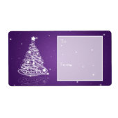 Tag Weihnachtsgeschenk Moderner Weihnachtsbaum Lil (Vorne)