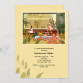 Tag Wellness-Center Junggeselinnen-Abschied Einlad Einladung (Vorne/Hinten)