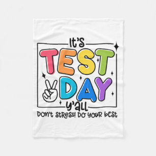 Tag Y'all Rock The Test 1 2 3 Motivierend Fleecedecke