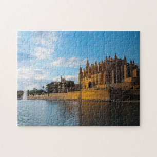 Tag zum Nachtübergang auf der Kathedrale von Palma Puzzle