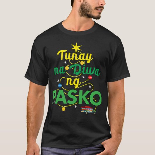 Tagalog Philippinen Geist der Weihnachten T-Shirt (Vorderseite)
