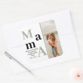 Tagaufkleber für personalisierte Mütter - Foto und Quadratischer Aufkleber (Umschlag)