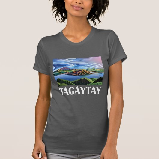 Tagaytay und Taal Volcano T-Shirt (Vorderseite)