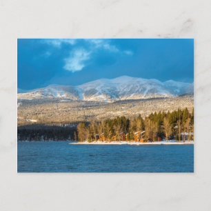 Tage, an denen das letzte Licht auf den Skiliften  Postkarte