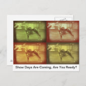 Tage anzeigen postkarte (Vorne/Hinten)