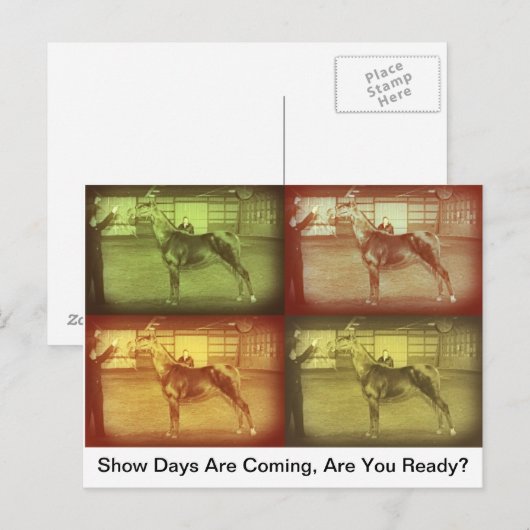 Tage anzeigen postkarte (Vorne/Hinten)