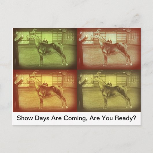 Tage anzeigen postkarte (Vorderseite)