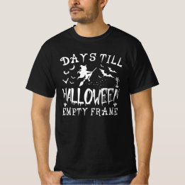 Tage bis Halloween leeres Bild, Humor Halloween T-Shirt