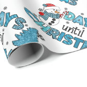 Tage bis Weihnachten anpassen Geschenkpapier (Rolleneckpunkt)